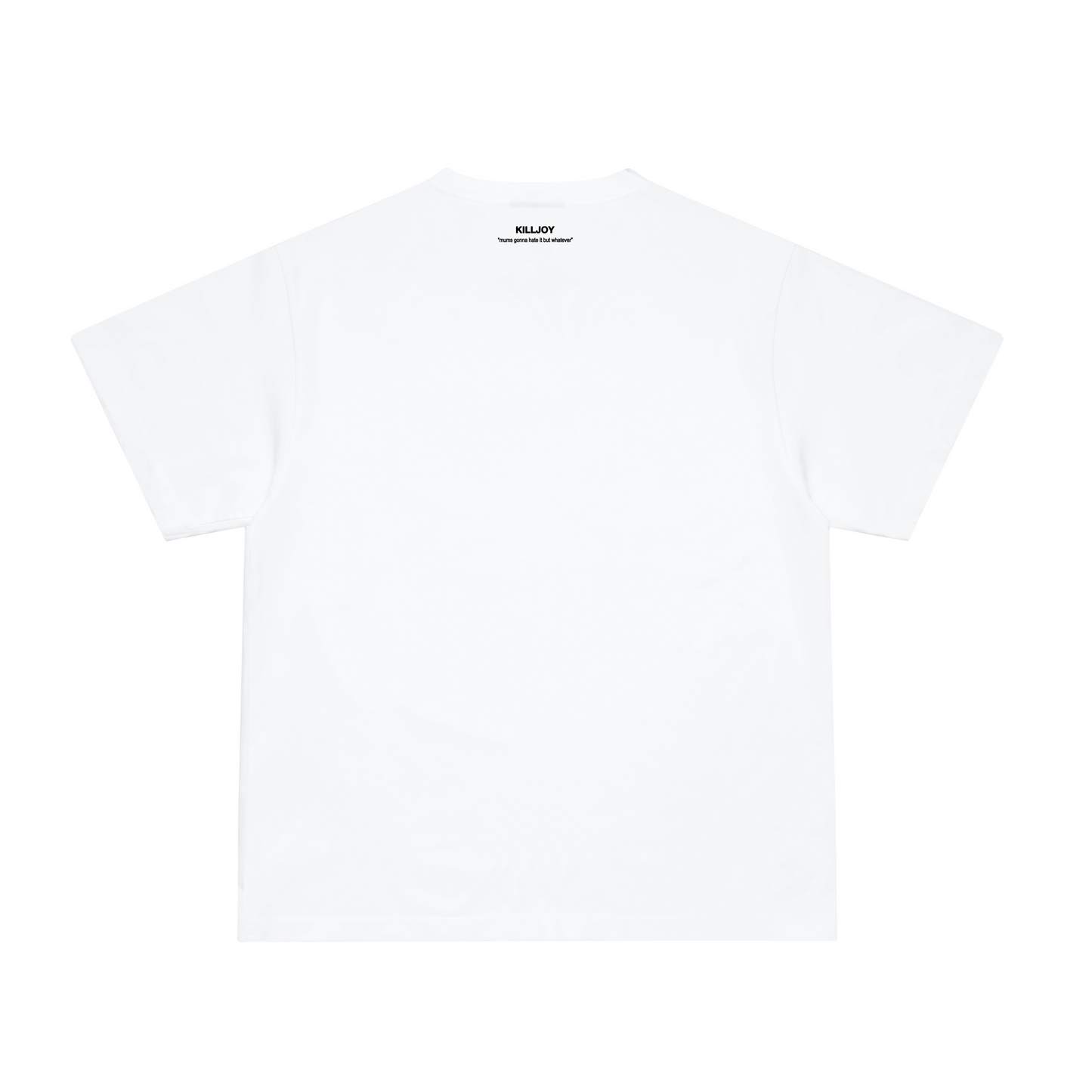 WHITE "RAT TAIL" TEE