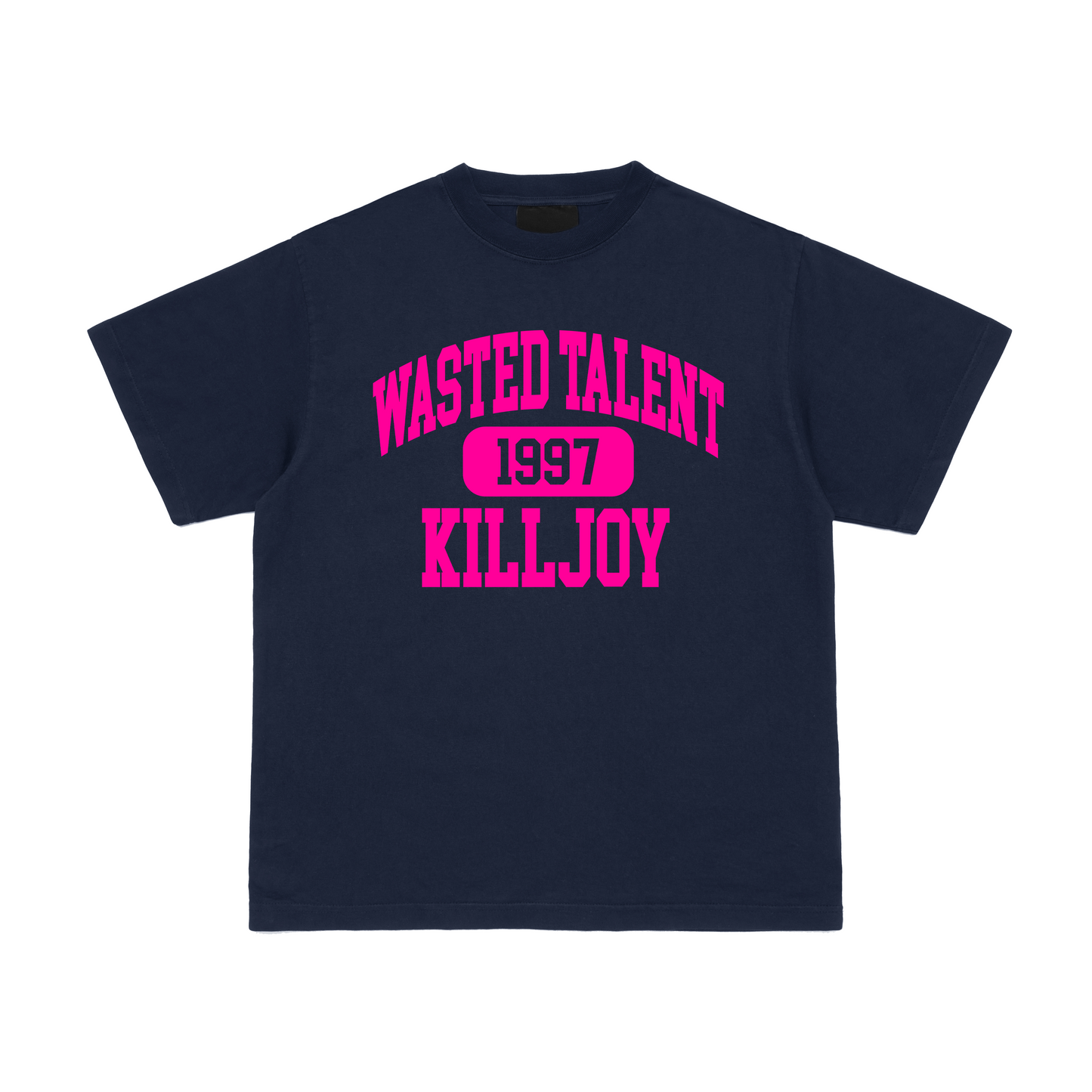 NAVY "WASTED TALENT" TEE