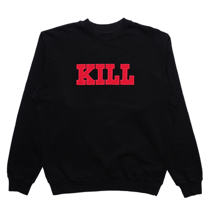 BLACK/RED "KILL" CREWNECK