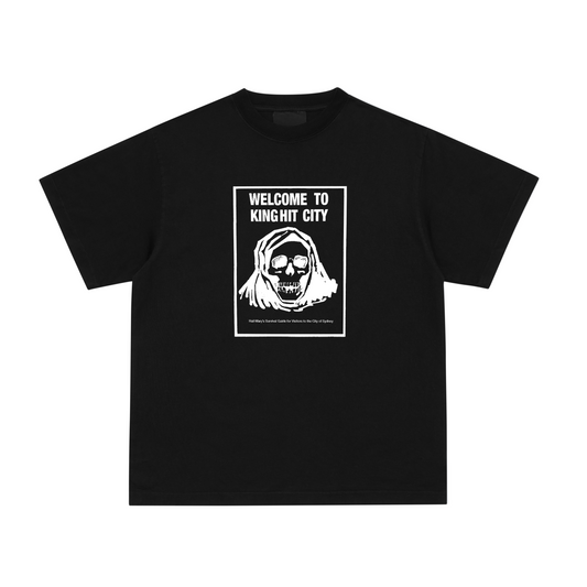 BLACK "KING HIT CITY" TEE