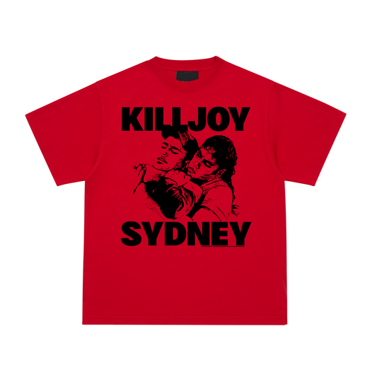 RED "THE COMBINATION" TEE